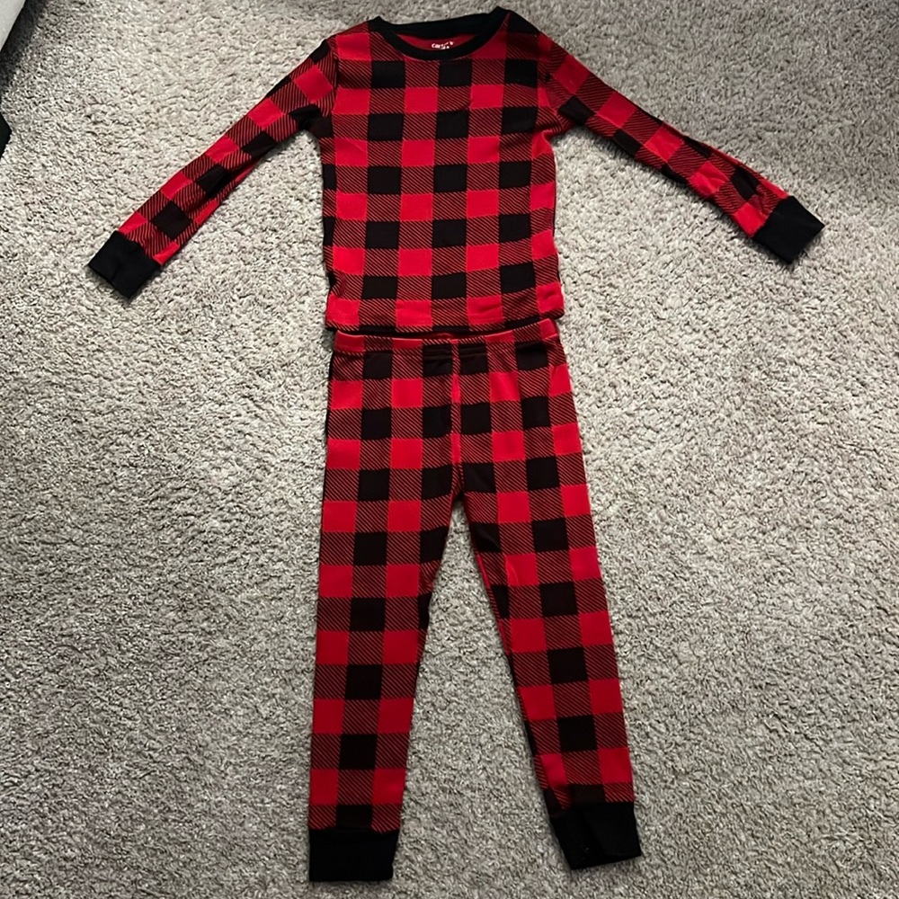 Toddler plaid pajamas, size 4T